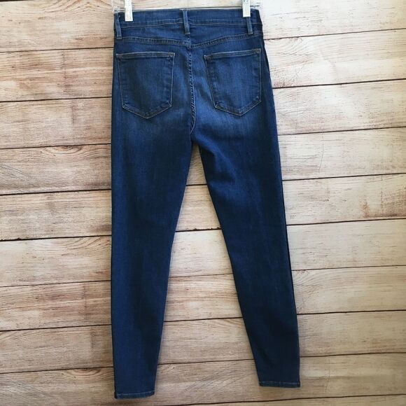 FRAME JEANS‎ LE HIGH SKINNY CROP IN KENYA WASH - Picture 4 of 9